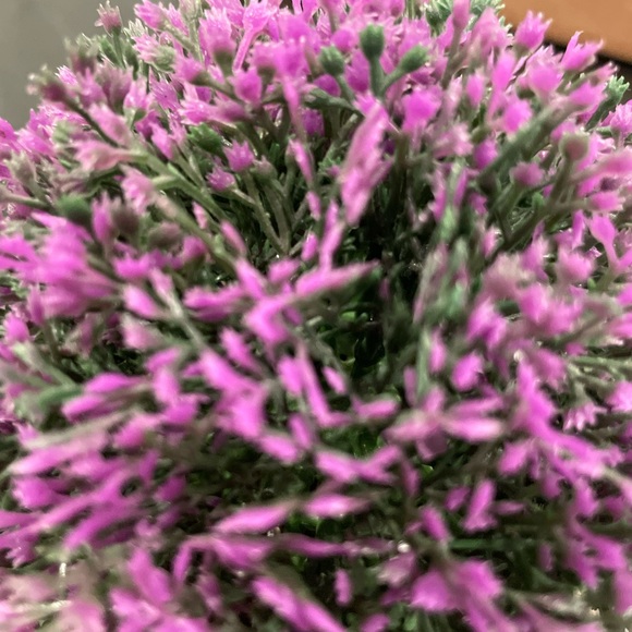 Artificial Flower with planter💜! Cute! - Picture 3 of 4